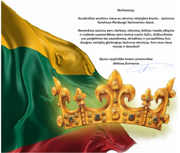 Teismo pirmininko sveikinimas valstybės dienos proga