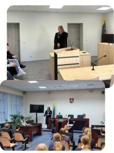 Kauno ir Kaišiadorių mokiniai susipažino su teismų veikla