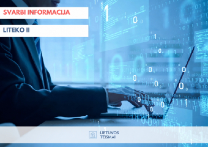 Su LITEKO II veikla susijusi informacija