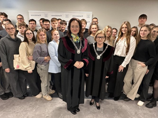 Kauno kolegijos studentai susipažino su teisėjo profesija ir teisminės mediacijos galimybėmis